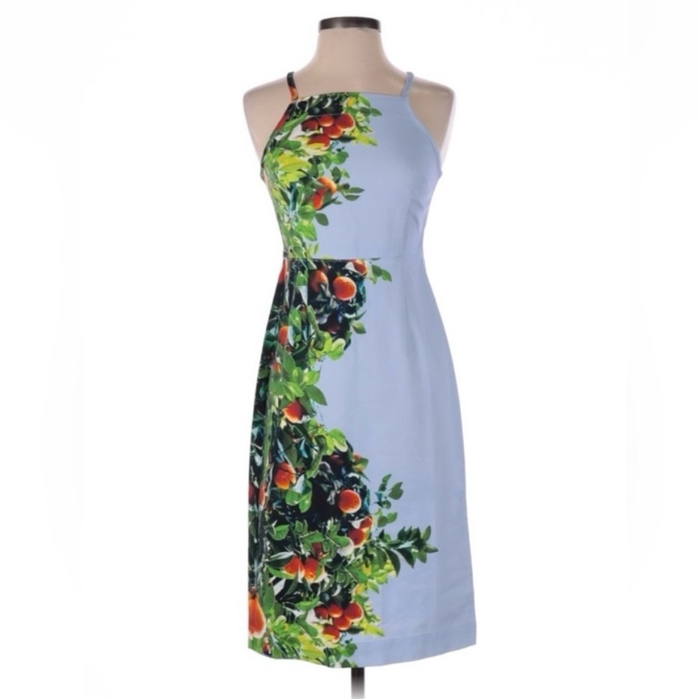 ❤️ Absolutely stunning Maeve Orange Bough Floral Blue Sleeveless Dress size 14 - Picture 9 of 9